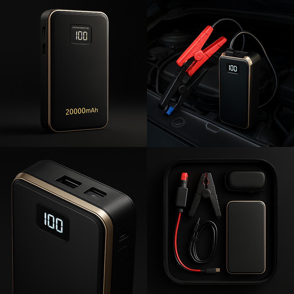 Portable Car Jump Starter – 20000mAh Power Bank with LED & Safety Protection