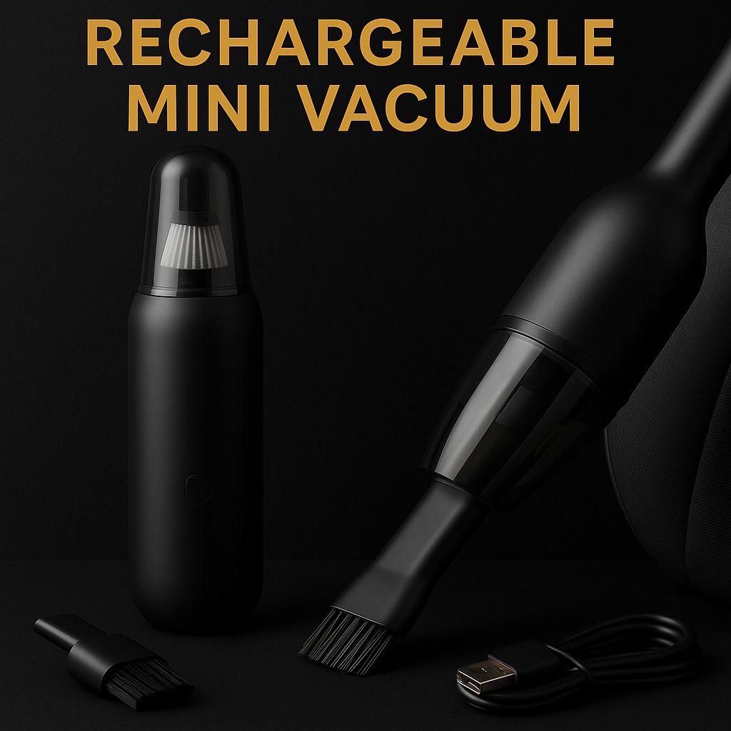 Rechargeable Mini Vacuum – Portable Cordless Cleaner for Car & Home