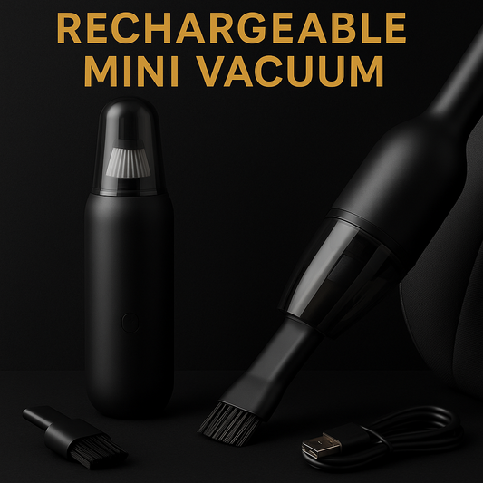 Rechargeable Mini Vacuum – Portable Cordless Cleaner for Car & Home