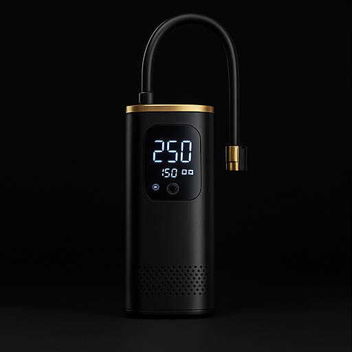 Portable Smart Tire Inflator – USB-C Rechargeable, Auto-Stop (150 PSI)